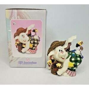 Vintage Easter Eggsravaganza Whisker Bunnies Statue New in Box U77/20